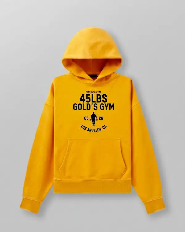 45LBS x Gold's Gym Legacy Hoodie | Mustard