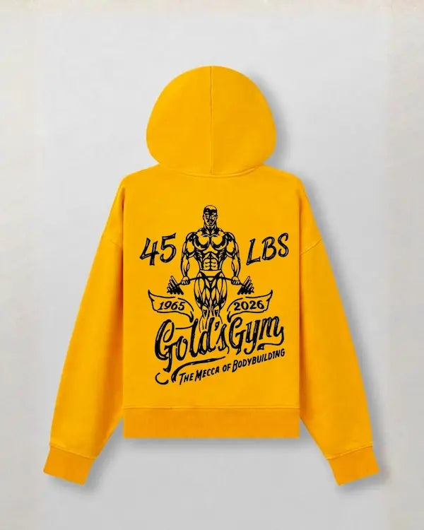 45LBS x Gold's Gym Legacy Hoodie | Mustard